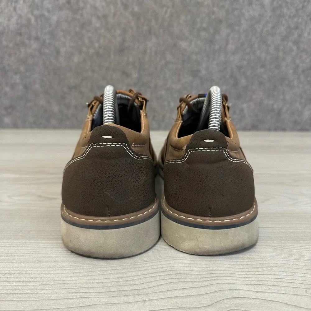 Nunn Bush Cadet Plain Toe Oxford Mens 9 Brown Casual Textured Shoes 81176-238